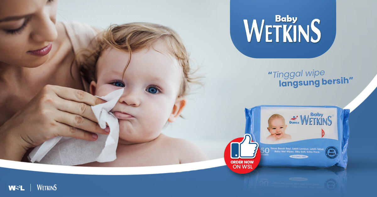 Wetkins Baby Wipes, Tisu Aman dan Praktis untuk Bayi dan Segala Aktivitas Anda
