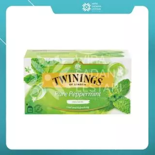 Twinings Pure Peppermint Infusion 2 gr (Putih Hijau)