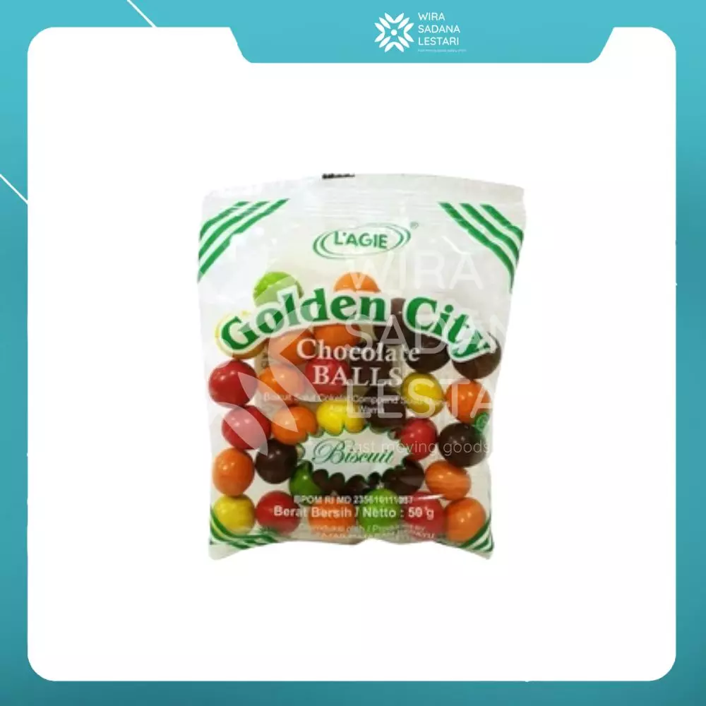 L'AGIE Golden City Balls Warna Warni 50 gr