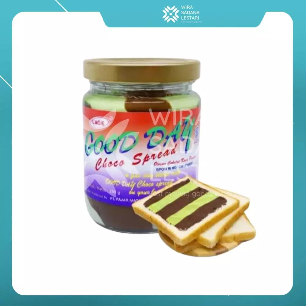 L'AGIE Selai Coklat Good Day Choco Spread Duo Pandan 250gr