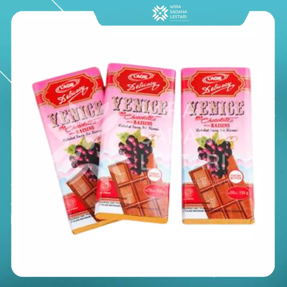 L’AGIE Venice Milk Chocolate Raisin 120g