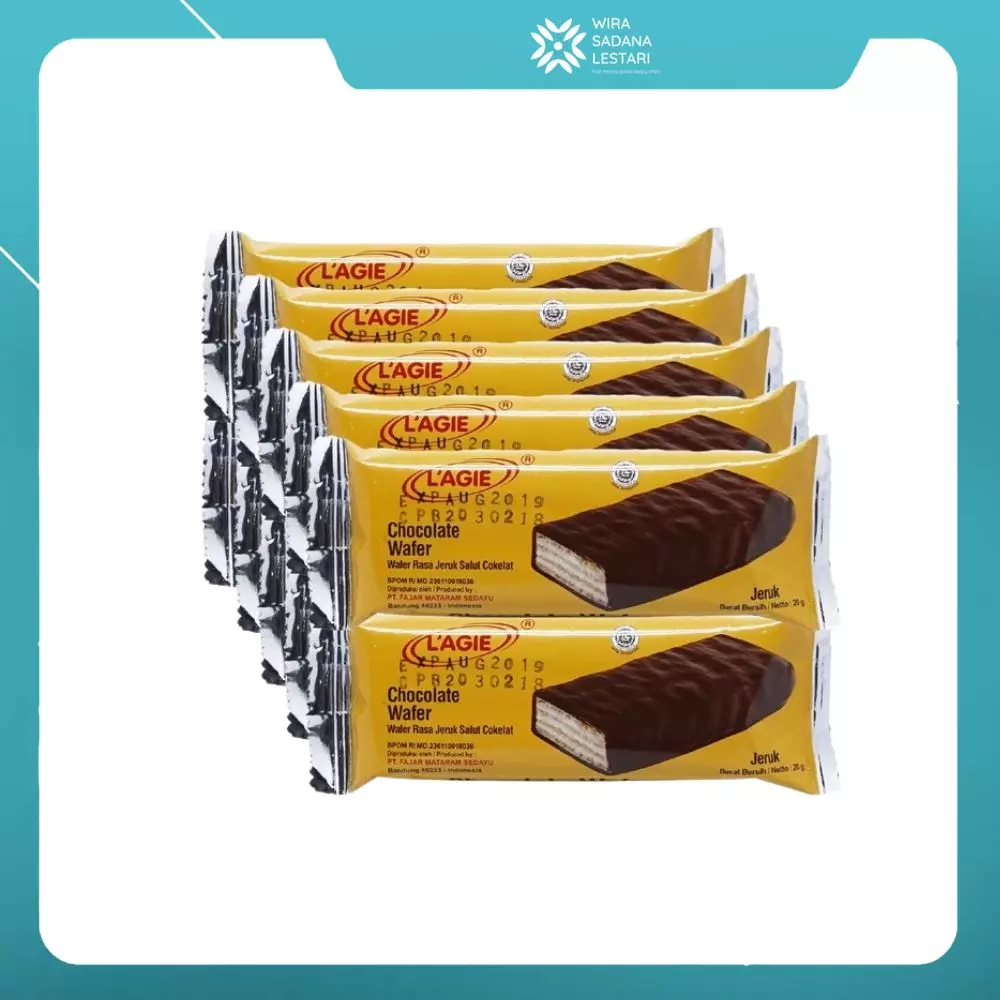L'AGIE Coklat Wafer Orange 20gr