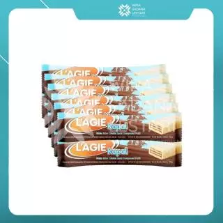 L'AGIE Coklat Kapal Wafer Salut Coklat Putih 15gr
