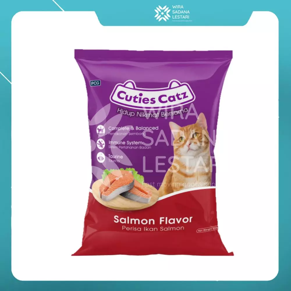 Cuties Catz Cat Food Kitten Salmon 450g / 20 pcs