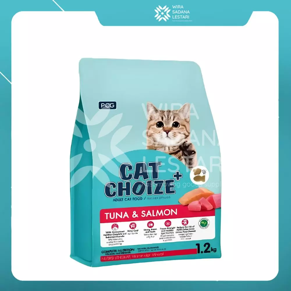 Cat Choize Plus Dry Cat Adult Tuna  &  Salmon 1.2 Kg/ 6 pcs