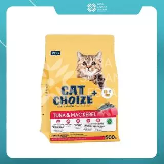 Cat Choize Plus Dry Cat Adult Tuna  &  Mackerel 500 Gr/ 18 pcs