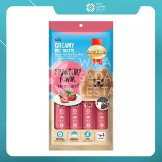SmartHeart Creamy Treats Dog Adult Strawberry 60 Gr/ 24 pcs
