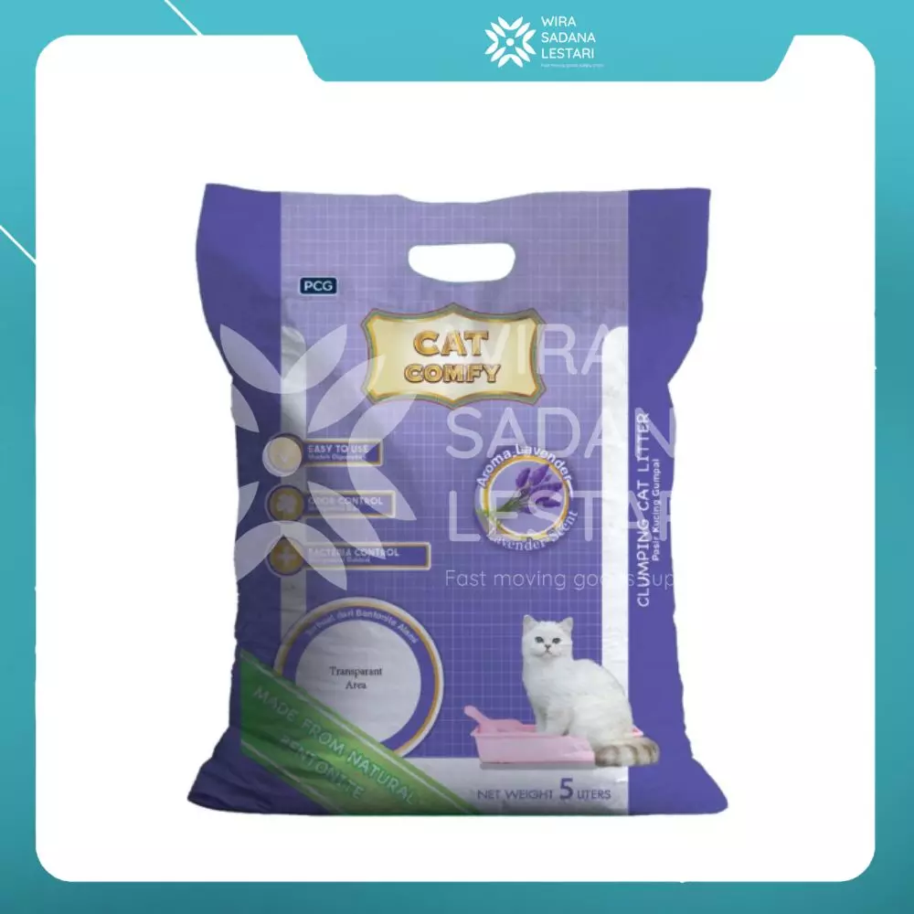 Cat Comfy Bentonite Litter Cat Lavender 5 Liter