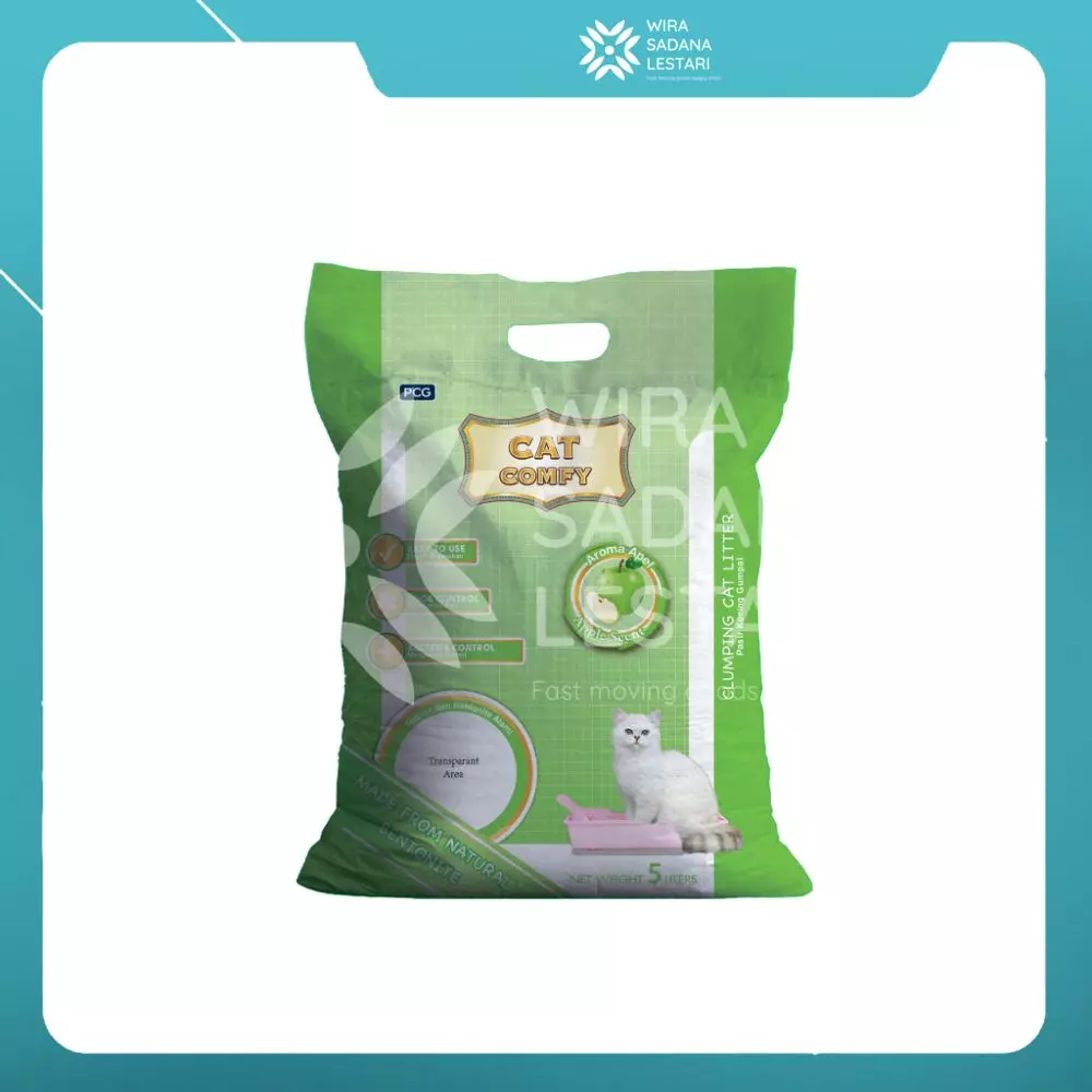Cat Comfy Bentonite Litter Cat Apple 5 Liter