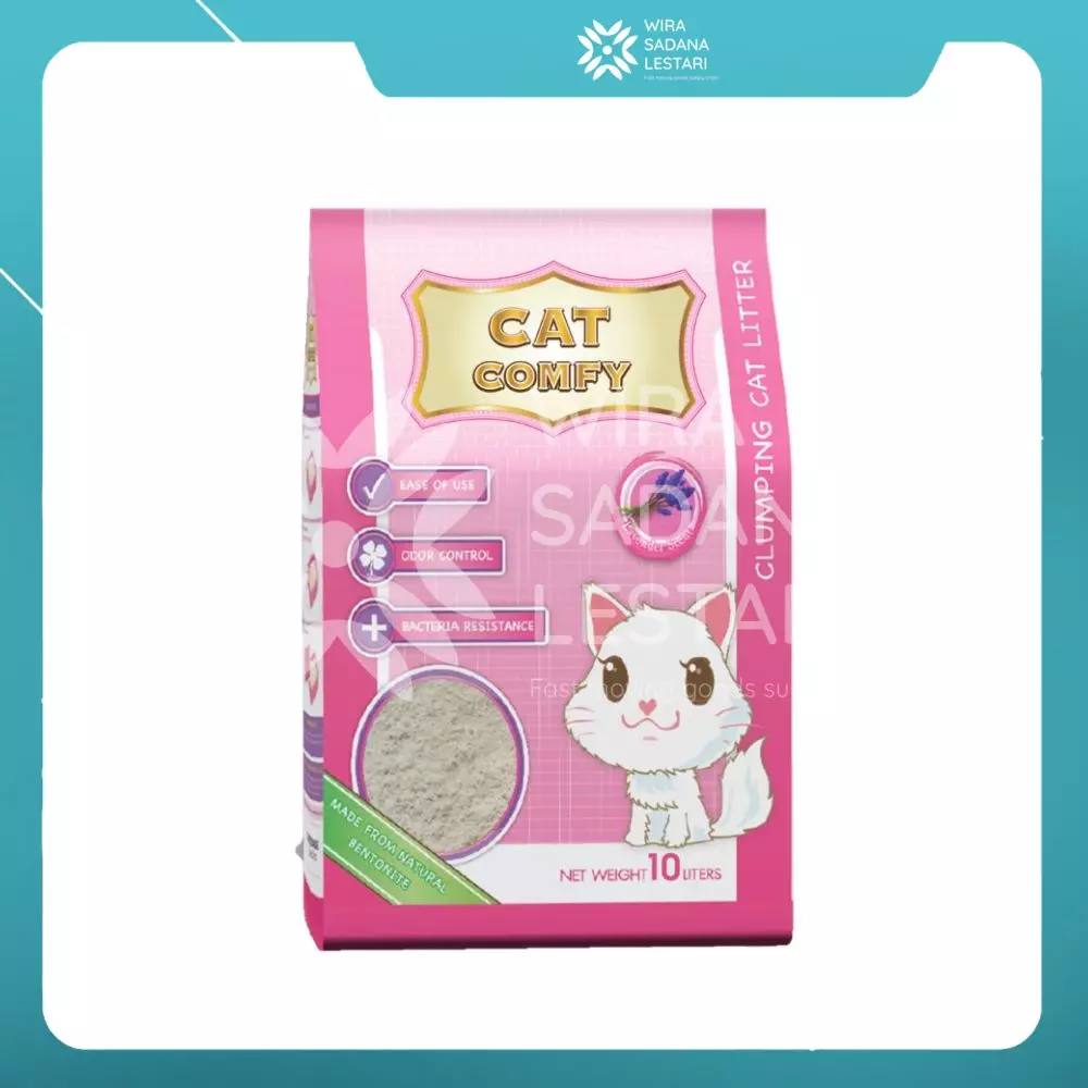 Cat Comfy Bentonite Litter Cat Lavender 10 Liter