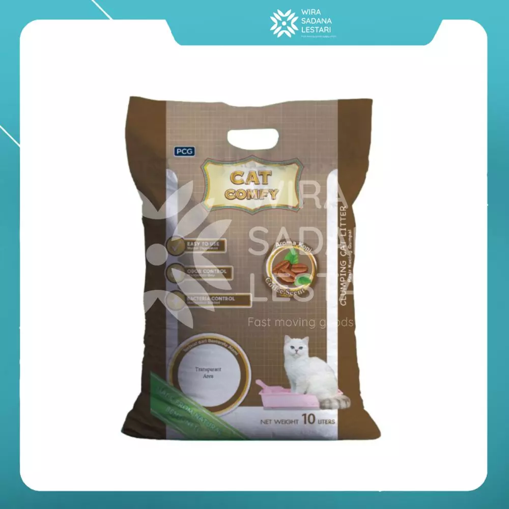 Cat Comfy Bentonite Litter Cat Coffe 10 Liter
